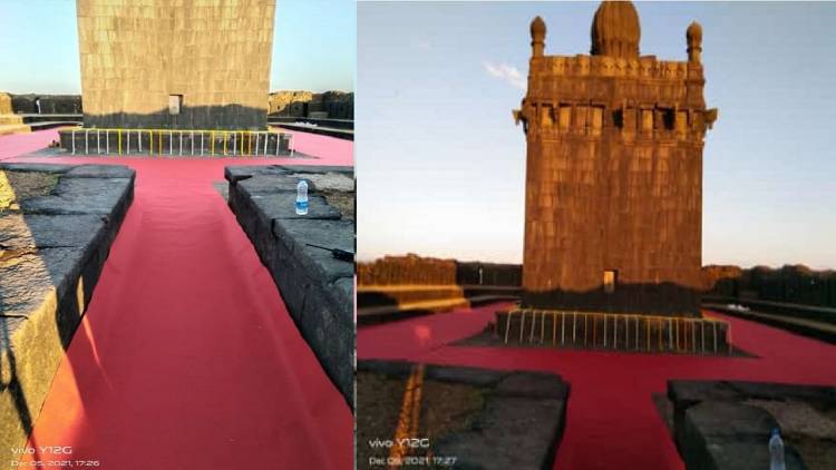 राष्ट्रपतींच्या दौऱ्यासाठी किल्ले रायगड सज्ज
