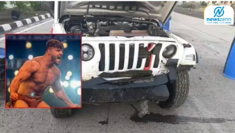 Sikandar Shaikh Thar Accident : वाहनावरील नियंत्रण सुटलं, महाराष्ट्र केसरी सिकंदर शेखच्या गाडीचा अपघात; बक्षिसात मिळालेल्या थारची भीषण अवस्था